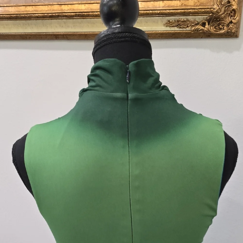 Jonathan Simkhai Aldina Sleeveless Green to Blue Ombre Maxi Dress, XS - Picture 9 of 16